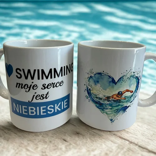 Kubek Serce Blue #K-07 - zdjęcie 4