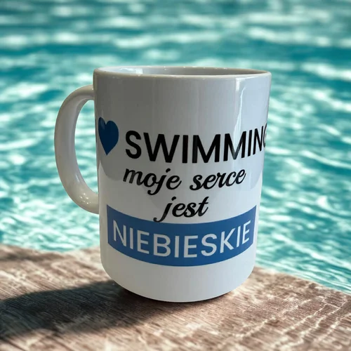 Kubek Serce Blue #K-07 - zdjęcie 3