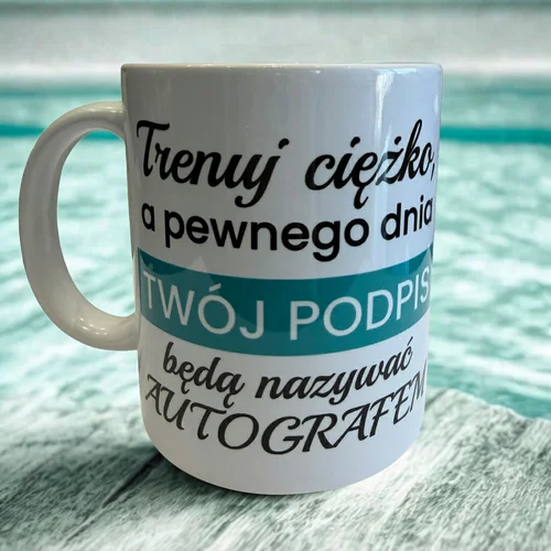 Kubek Trenuj ciężko #K-08 - zdjęcie 3